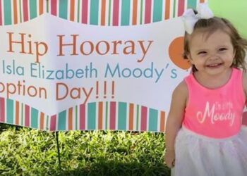 The young 2-year old that got adopted during over a Zoom call